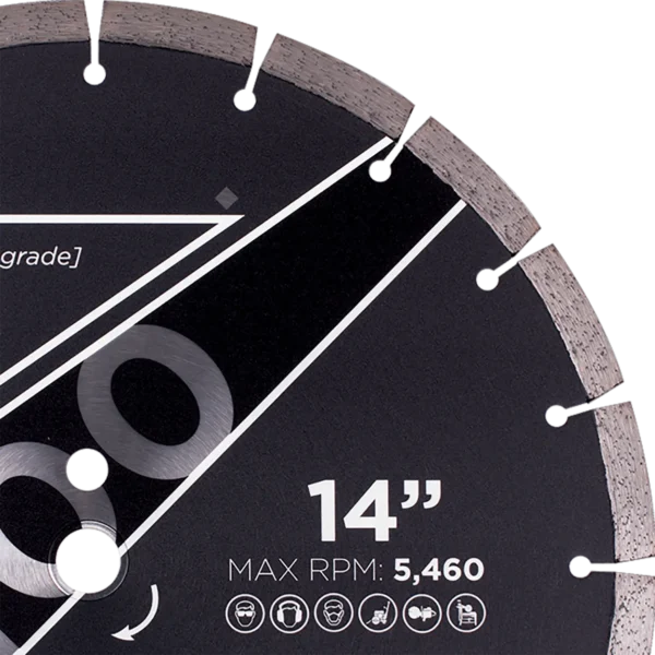 Diamond Vantage ES100 General Purpose Concrete Diamond Blade - Image 2