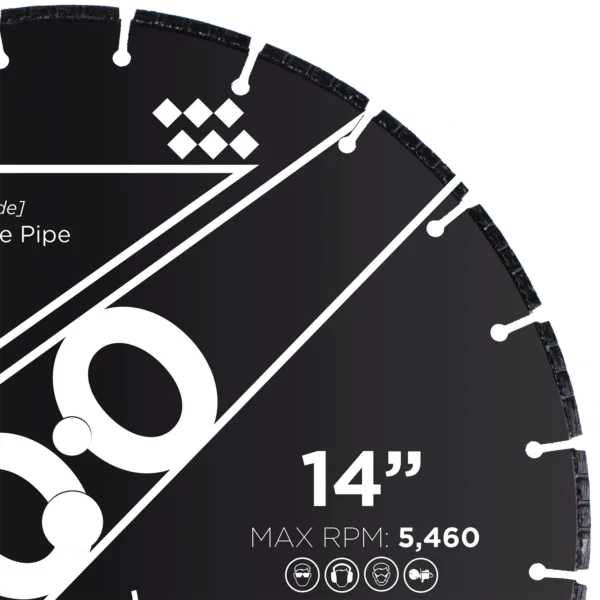 Diamond Vantage X400 Ductile Iron Pipe Diamond Blade - Image 4