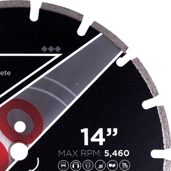 Diamond Vantage X100 Asphalt Green Concrete Diamond Blade - Image 3