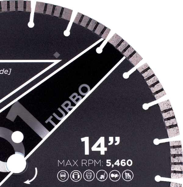 Diamond Vantage ES101 General Concrete Turbo Diamond Blade - Image 2