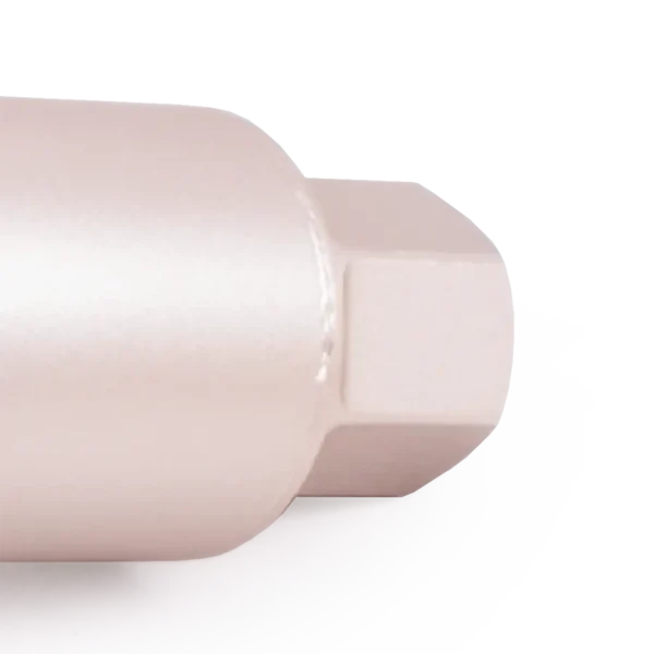 a close up of a white nut