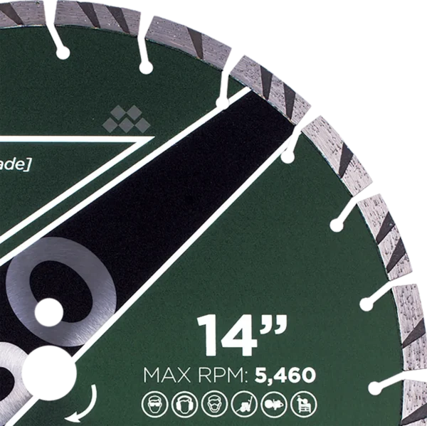 Diamond Vantage X350 Premium General Concrete Diamond Blade - Image 3