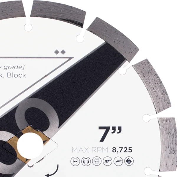 Diamond Vantage Y100 Concrete Brick Small Diameter Blade - Image 3