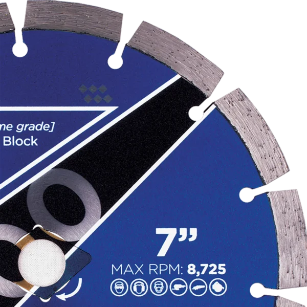 Diamond Vantage X400 Small Diameter Concrete Diamond Blade - Image 2