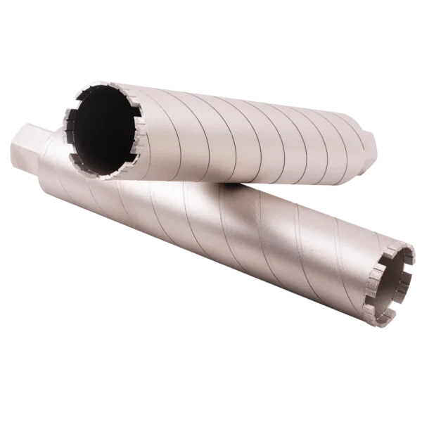 Close-up view of segmented tip on X300 Concrete Core Drill Bit