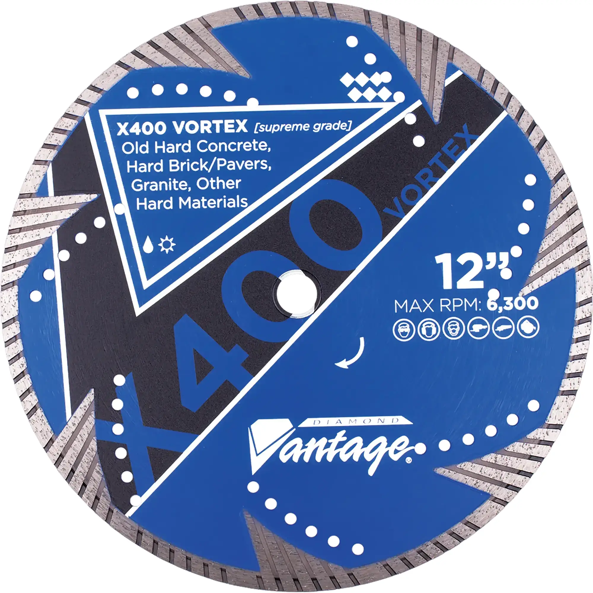 Diamond Vantage Supreme Masonry Diamond Blade X400 Vortex 1 Brick Diamond Blade
