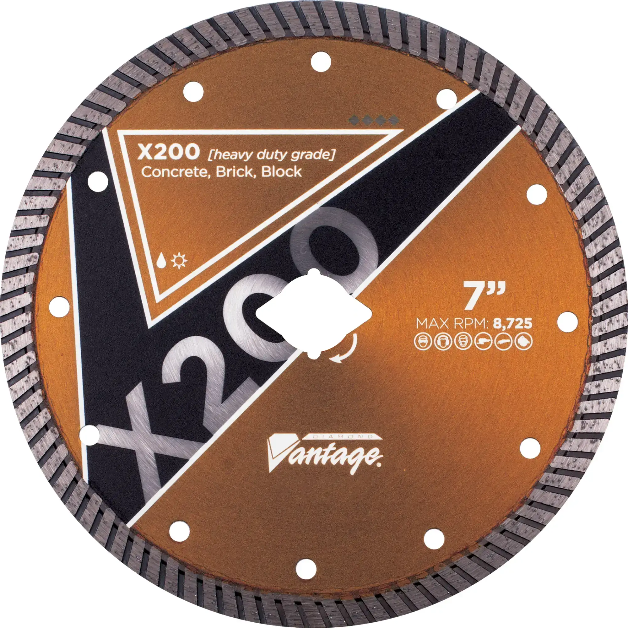 Diamond Vantage Turbo Diamond Blade for Concrete X200 4 Diamond Arbor