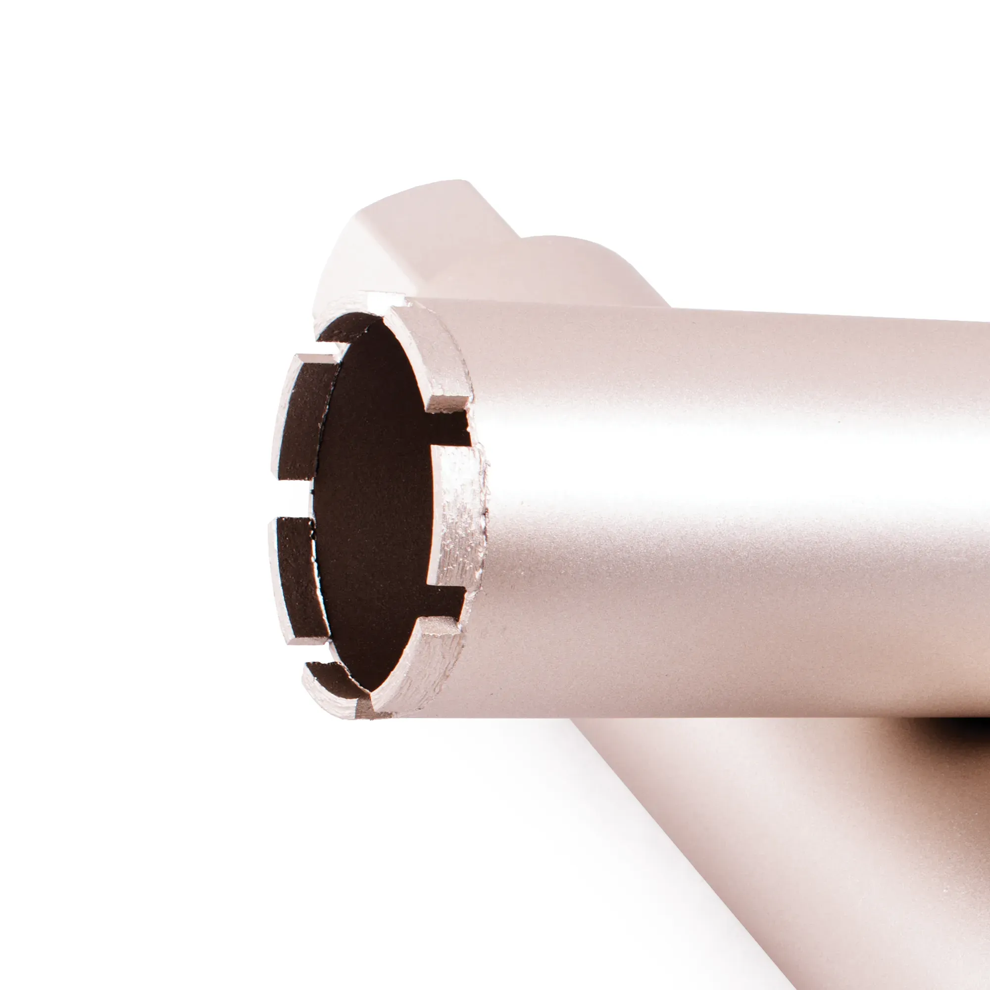 Diamond Vantage X300 Concrete Wet Diamond Core Drill Bit 4 Close-up side profile of the standard style diamond segments on the X300 Concrete Premium core drill bit.