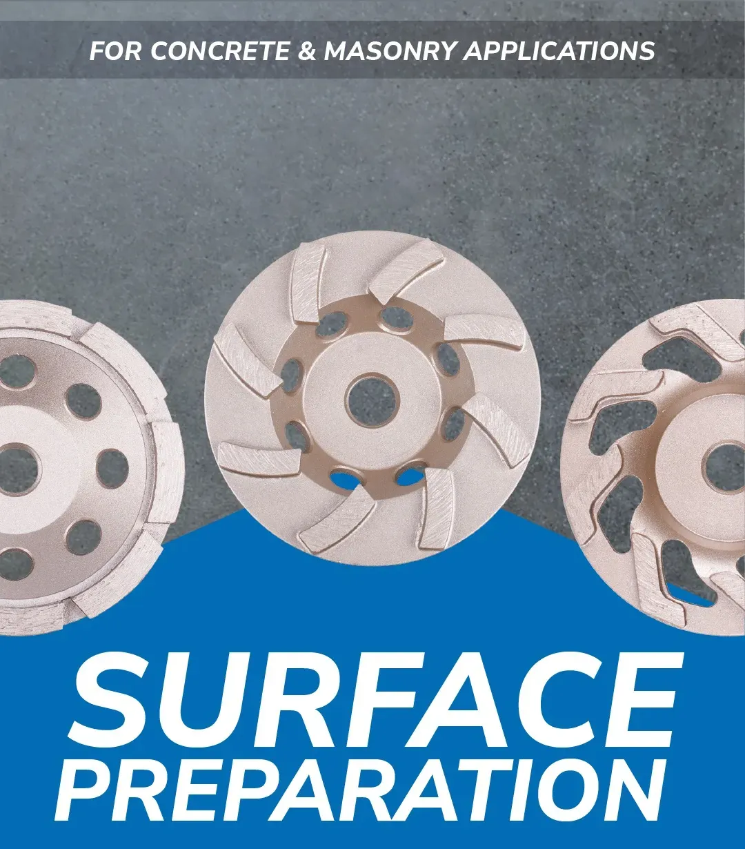 Diamond Vantage X100 Turbo Diamond Grinding Cup Wheel 7 Diamond Vantage X100 single turbo diamond grinding cup wheel for concrete surface preparation