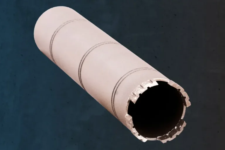 Diamond core drill bit with segmented cutting crown for concrete and masonry drilling