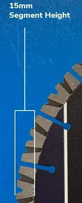 Zenesis V-Series 15mm Segment Height Diagram